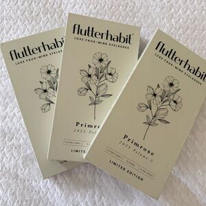 flutterhabit Primrose Luxe Faux-Mink Eyelashes - Sage Green Packaging